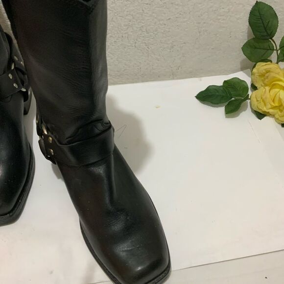 Durango Mens Biker Boot Black 11" Harness, Black, Size 10EE - Picture 4 of 13